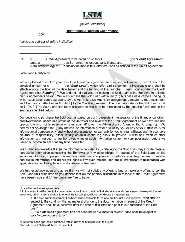 Pages from Institutional Allocation Confirmation Letter (May 5, 2005)