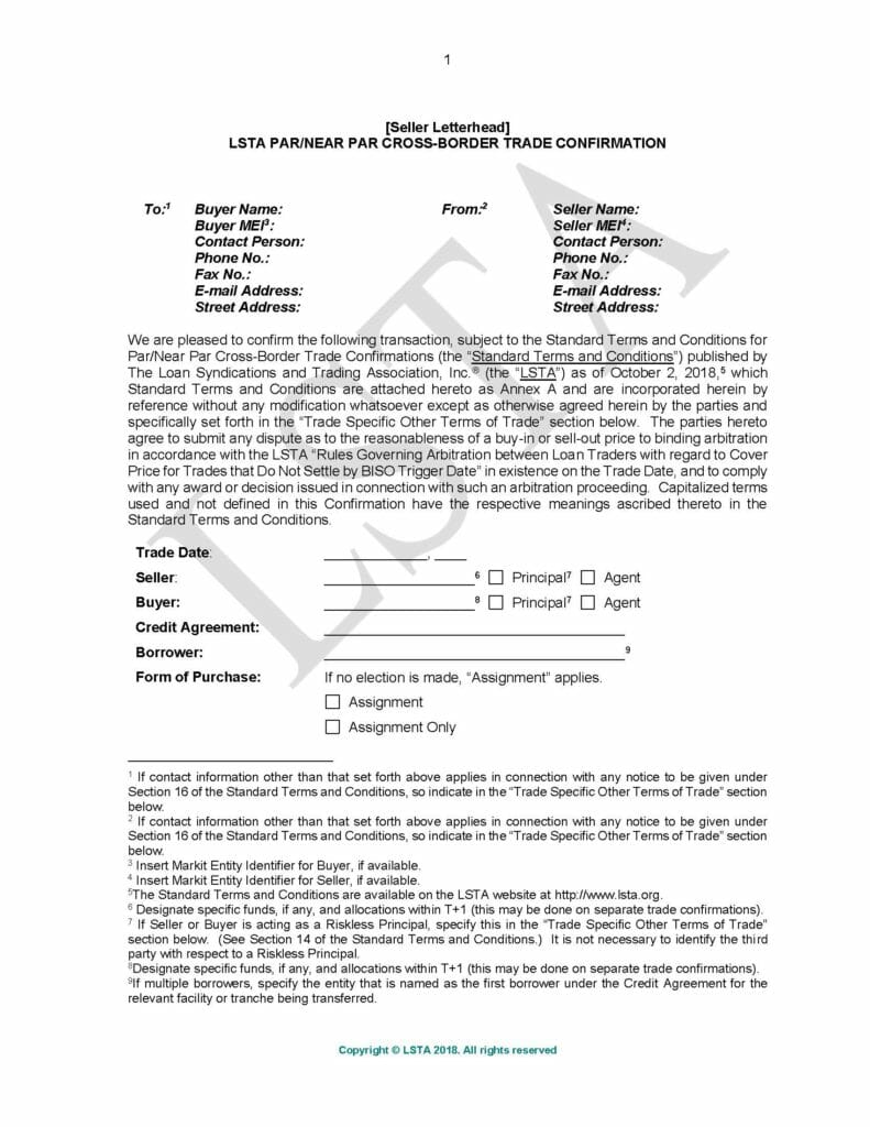 Par_Near Par Cross Border Trade Confirmation (October 2, 2018)