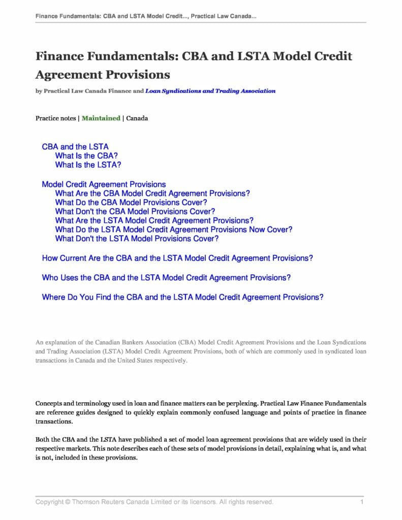 finance-fundamentals-cba-and-lsta-model-credit-agreement-provisions-preview