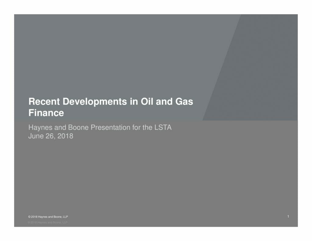 recent-developments-in-oil-and-gas-finance-june-26-2018-preview