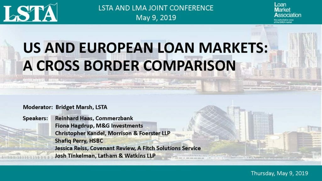 US and European Loan Markets (May 9, 2019)
