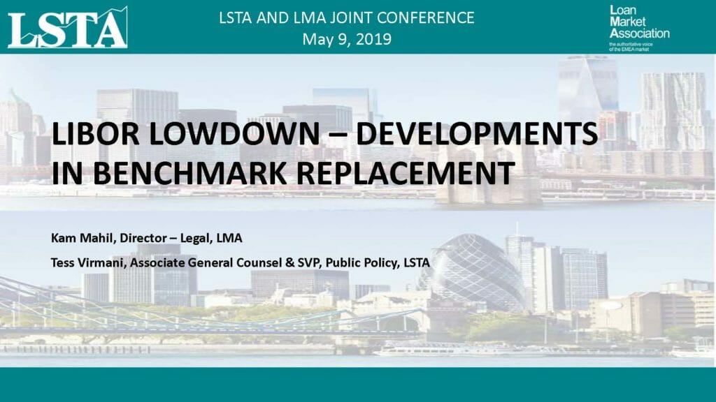 LIBOR Lowdown - Developments in Benchmark Replacement