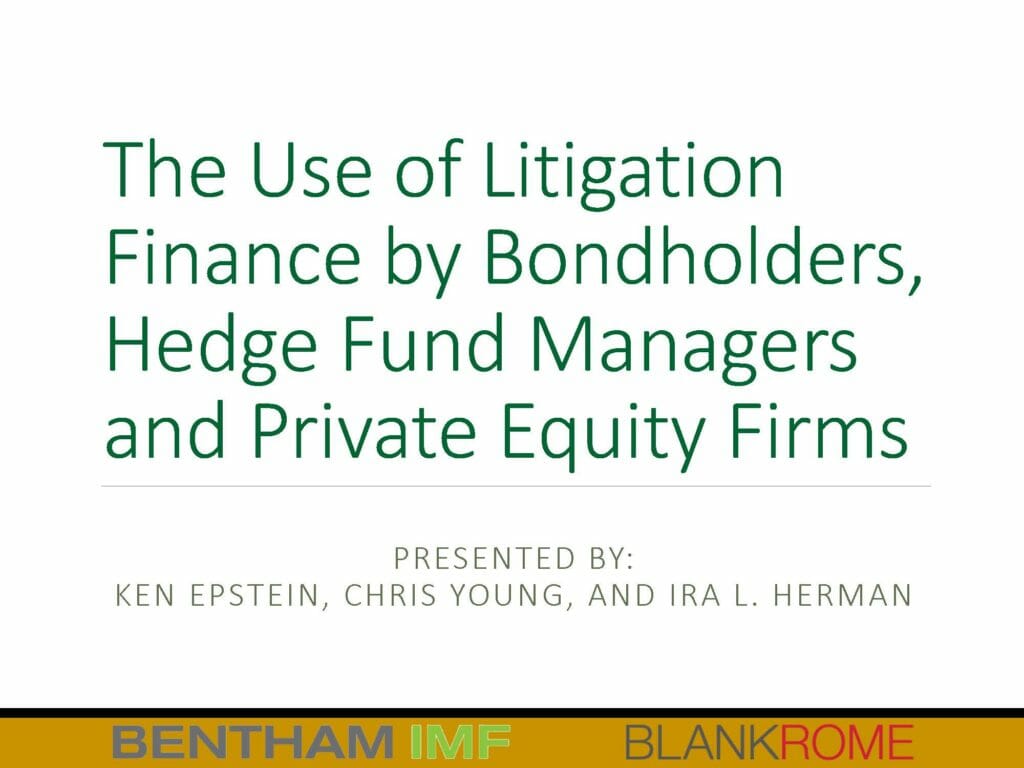 Litigation Finance Presentation (June 26, 2019)