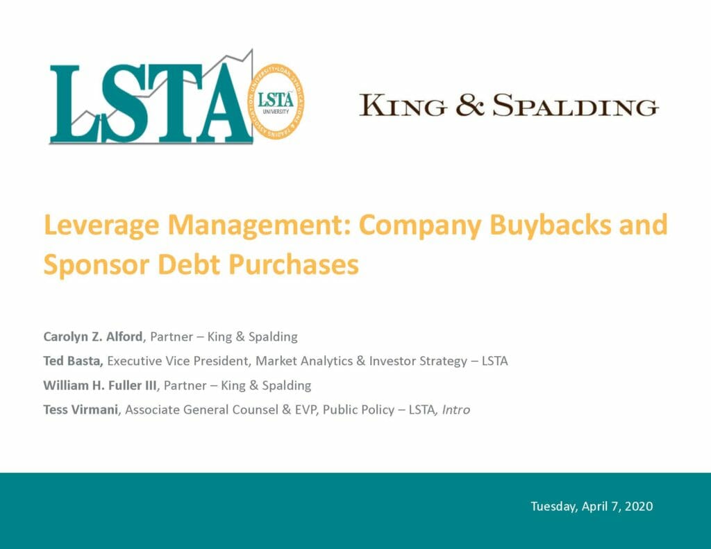 Pages from Leverage Management_Company Buybacks and Sponsor Debt Purchases (April 7, 2020)