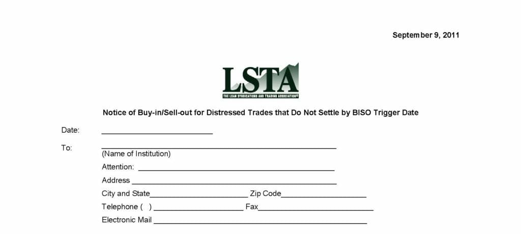 Pages from Notice of Buy-in - Sell-out For Distressed Trades (September 8, 2011)