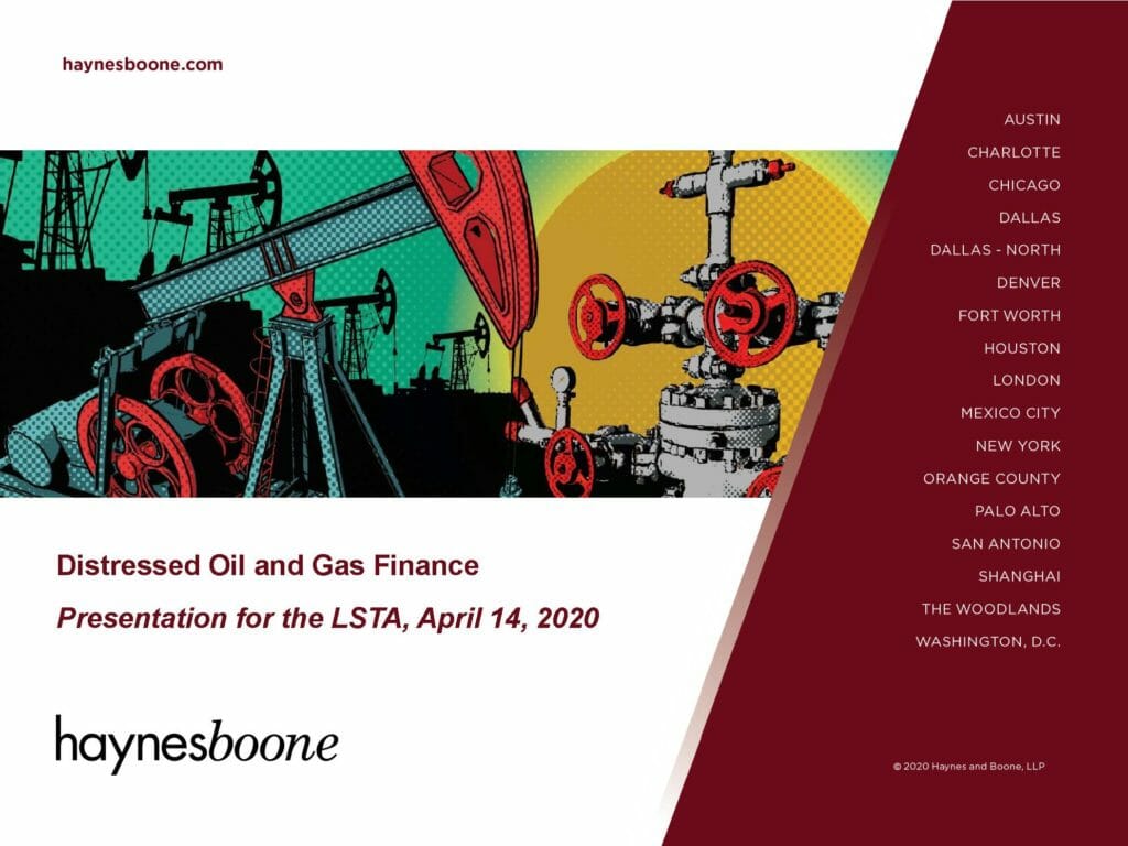 Pages from Semi-Annual Oil & Gas Industry Update (April 14, 2020)