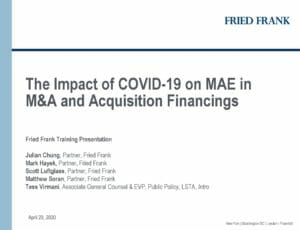 Pages from The Impact of COVID-19 on MAE in MA and Acquisition Financings (April 23, 2020)