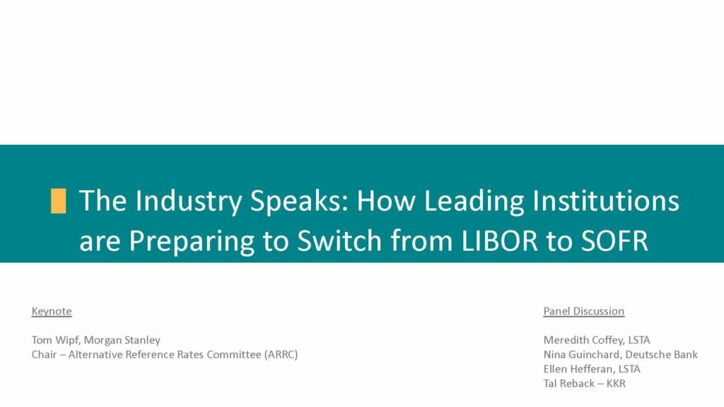 Pages from How Leading Institutions are Preparing to Switch from LIBOR to SOFR (July 13, 2020)