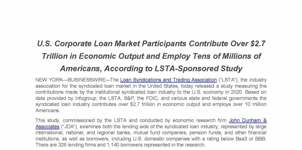 LSTA FINAL release Economic Impact Study (September 23, 2020)