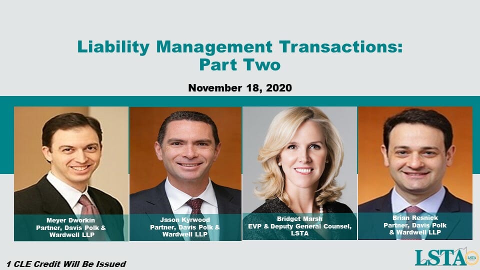 Liability Management Transactions_Part 2 (Nov 18, 2020)