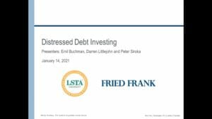Distressed Debt Investing Webcast Replay