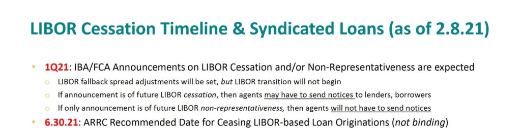 LIBOR Cessation Timeline 02 08 21