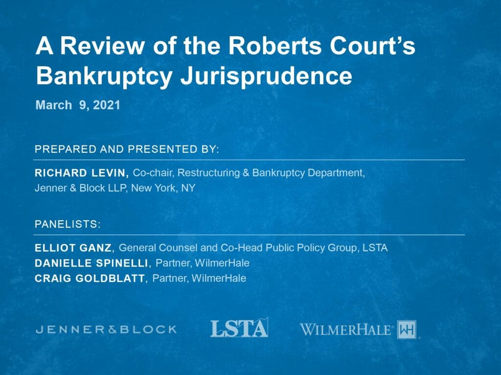 Bankruptcy Jurisprudence at the Supreme Court (Mar 9 2021)