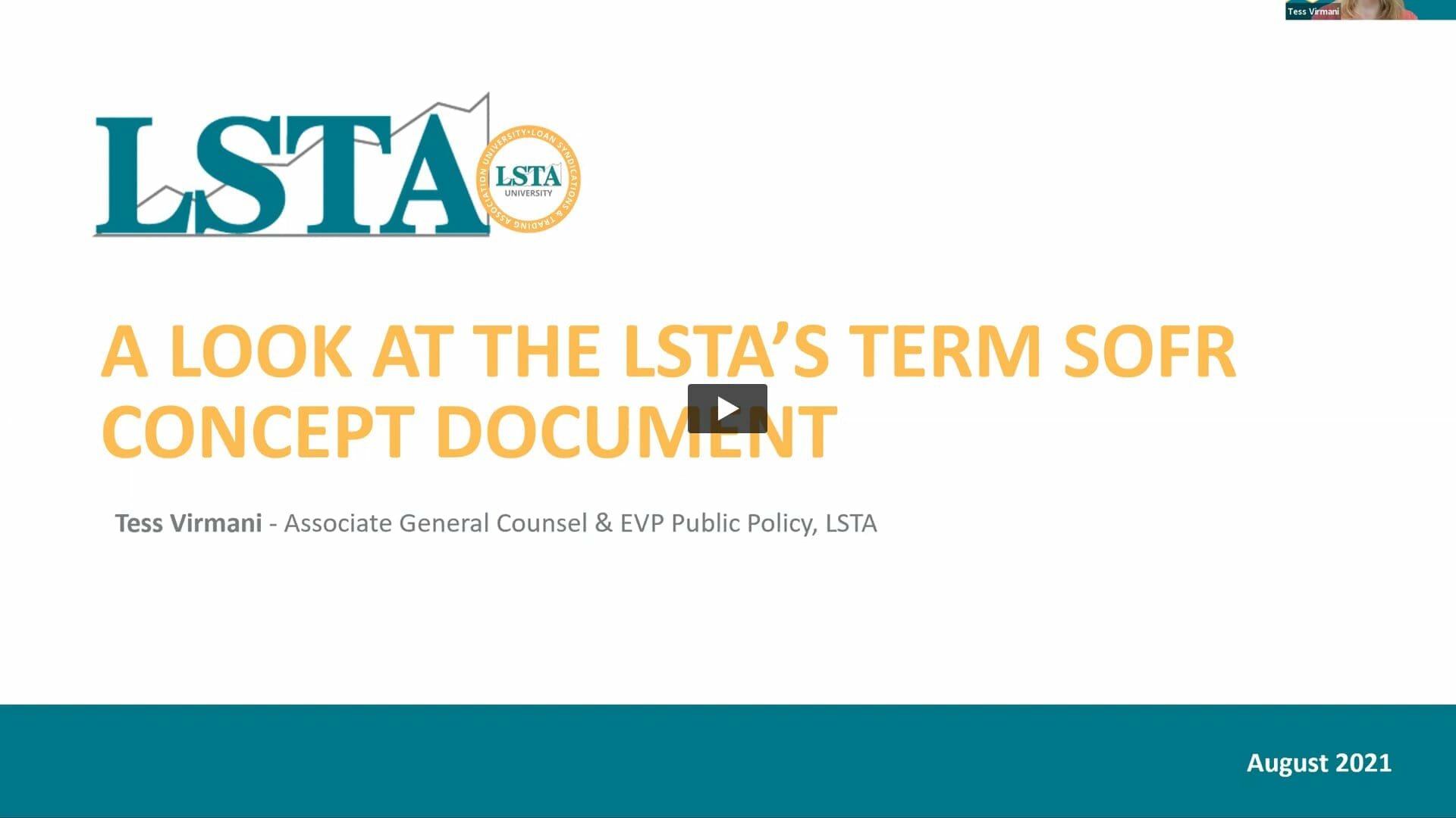 A Look At The LSTA’s Term SOFR Concept Document Podcast