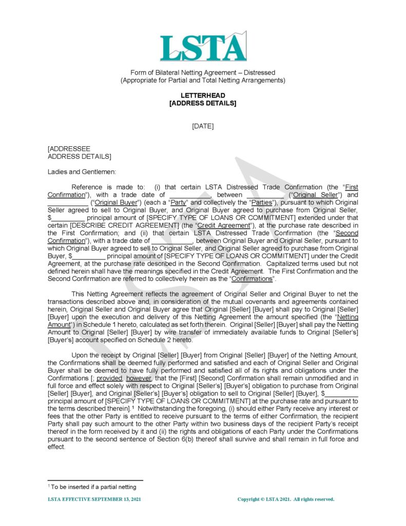 Pages from Bilateral Netting Agreement (Distressed) (Sept 13 2021)