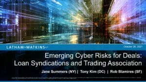 Latham Watkins Cyber Risks for Deals for LSTA_102621