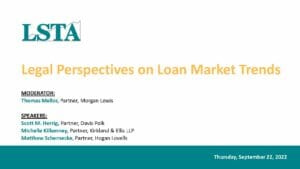 Legal Perspectives on Loan Market Trends_092222