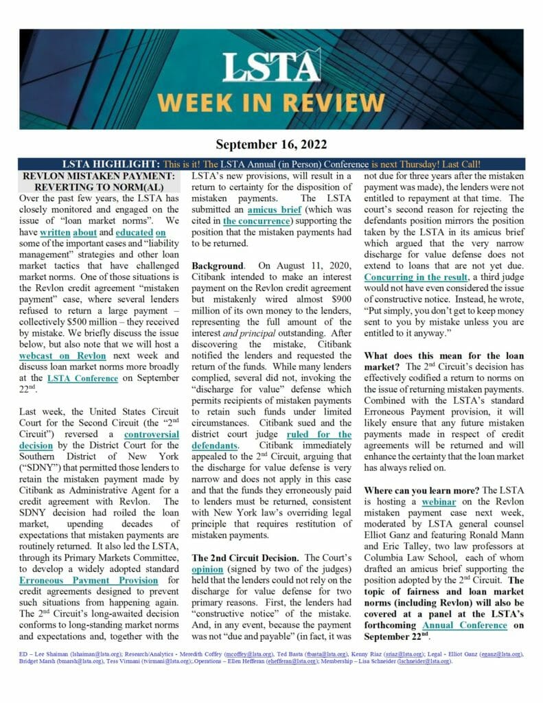 Week in Review 09 16 22