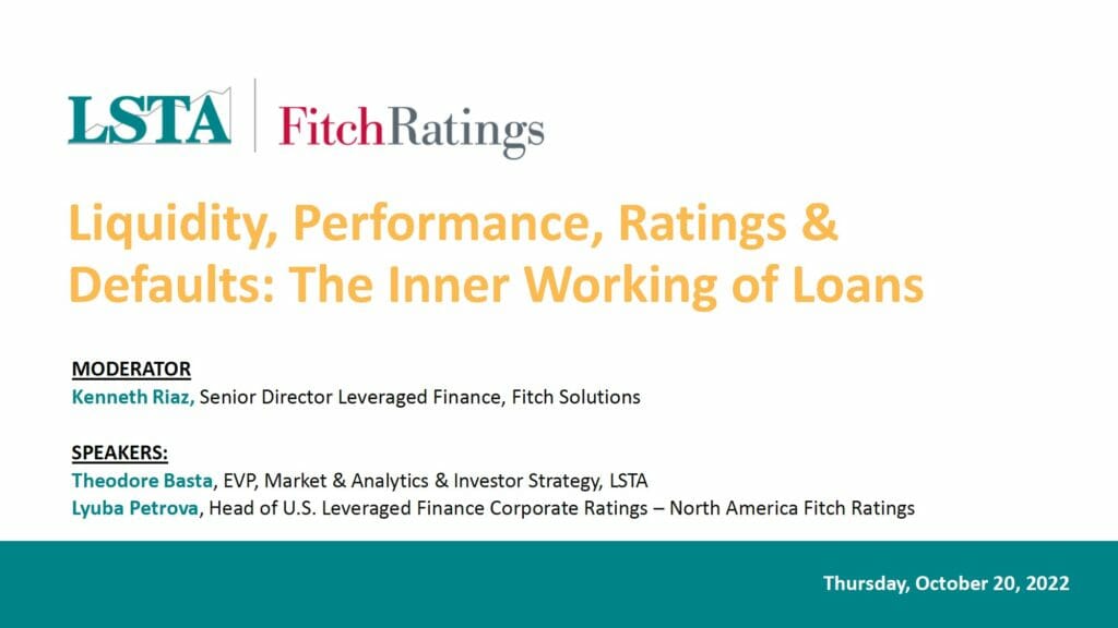 YP__Liquidity Performance Ratings Defaults The Inner Working of Loans_Oct 20 2022