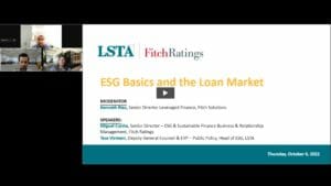 ESG Basics and the Loan Market Replay