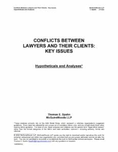 2022 Annual Ethics Program_Conflicts Between Lawyers and Their Clients_ Key Issues_H&A