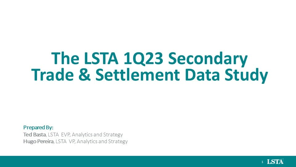 1Q2023_LSTA_Secondary_Trade_Settlement_Study