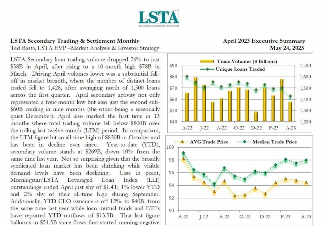 0423_LSTA Secondary Trading Settlement Monthly