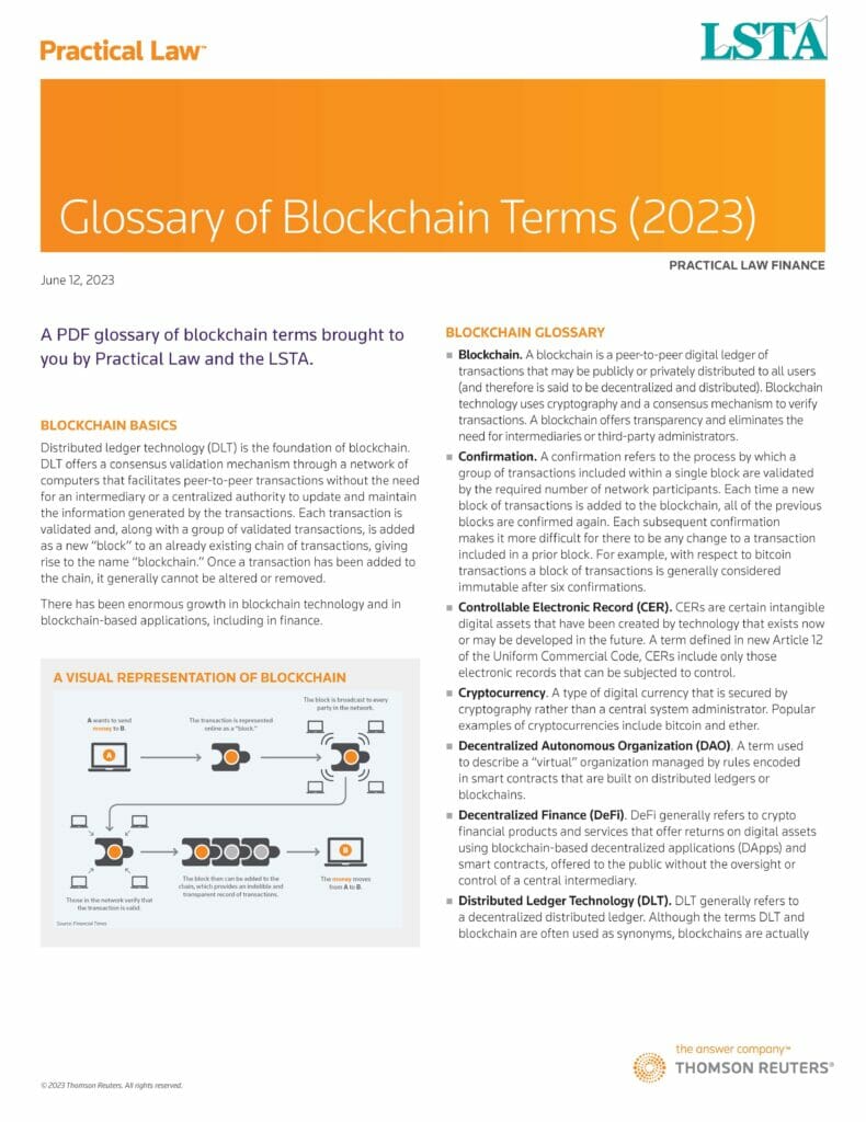 Glossary of Blockchain Terms (2023)