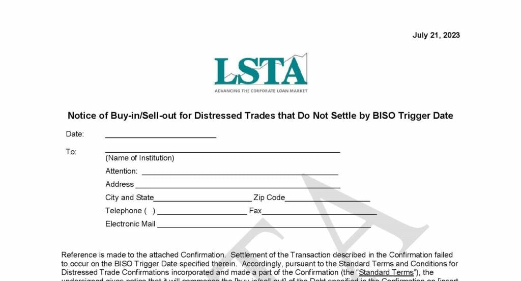 Notice of Buy-in_Sell-out For Distressed Trades (July 21 2023)