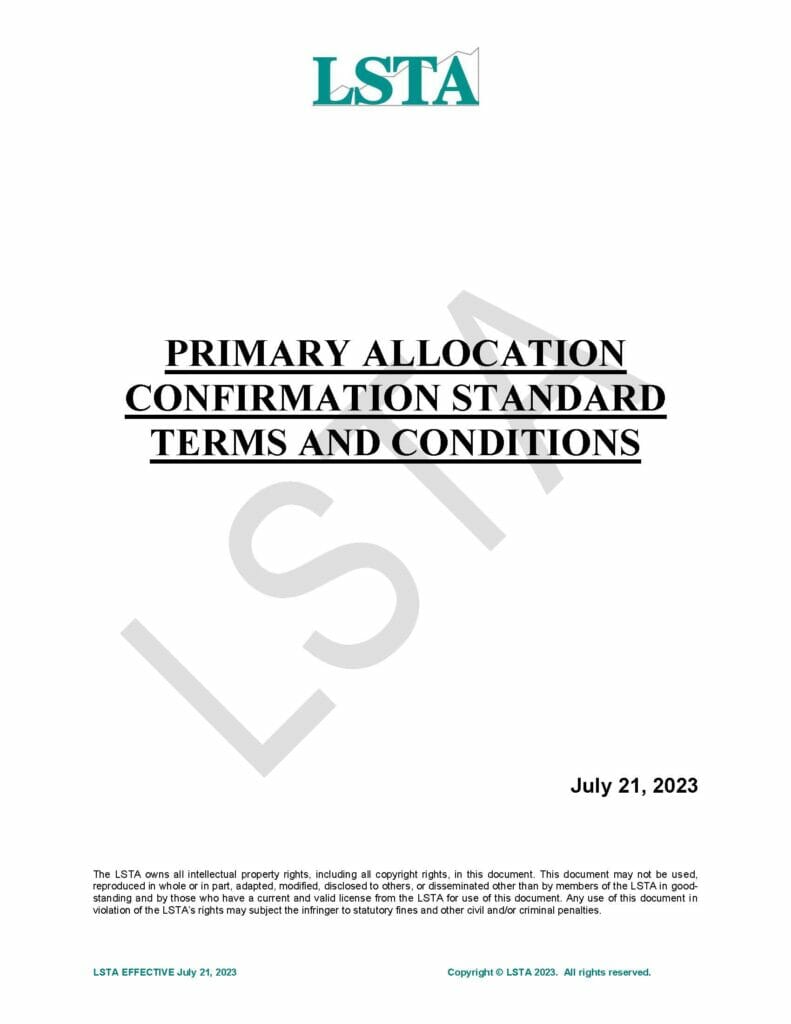 Primary Allocation Confirmation STCs (Jul 21 2023)