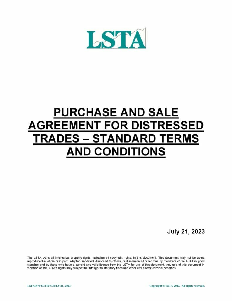 Purchase and Sale Agreement Distressed STCs (July 21 2023)