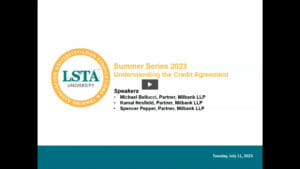 Complete Credit Agreement July 11, 2023 Replay (2023 Summer Series)