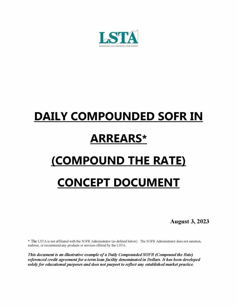 Concept Credit Agreement Compounded SOFR (Aug 3 2023)