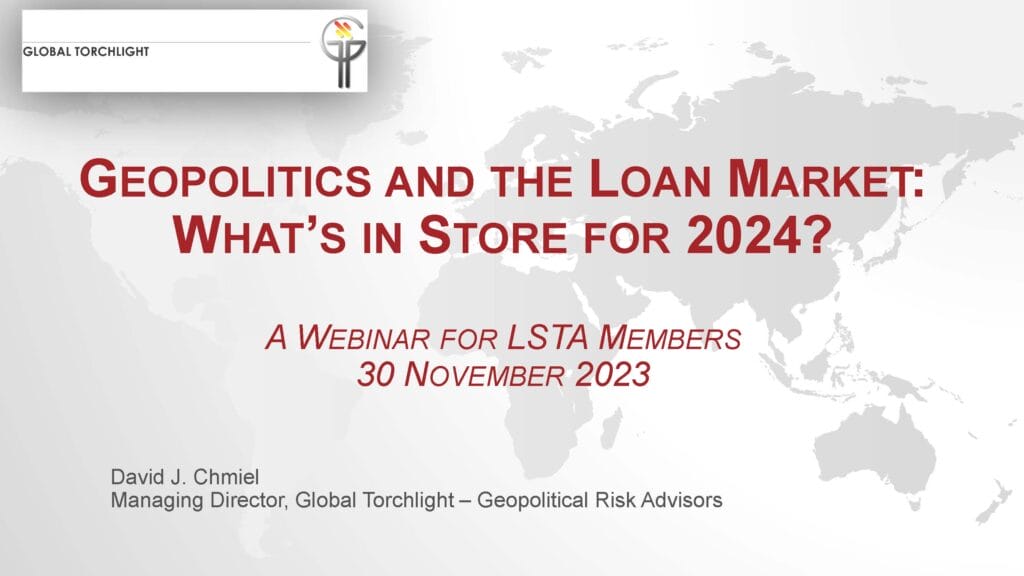 Cover Geopolitics and the Loan Market What’s in Store for 2024_November 30 2023
