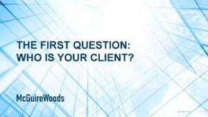 Cover Ethics_The First Question - Who is your client (Presentation)