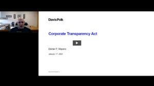 Corporate Transparency Act is Here – What You Need to Know! Replay (January 17, 2024)