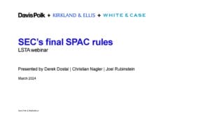 New SPAC Rules
