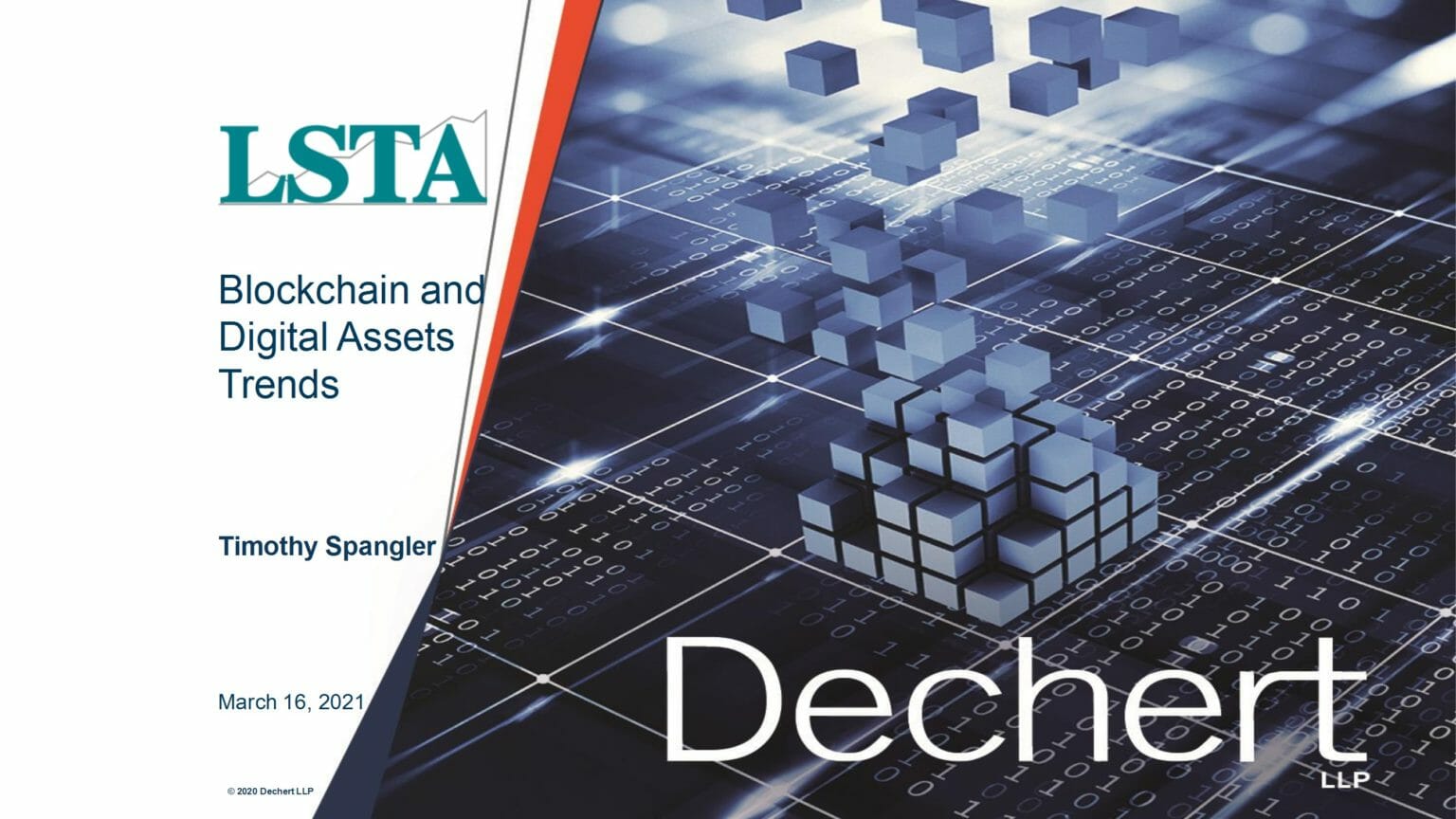 Blockchain and Digital Asset Trends Presentation - LSTA